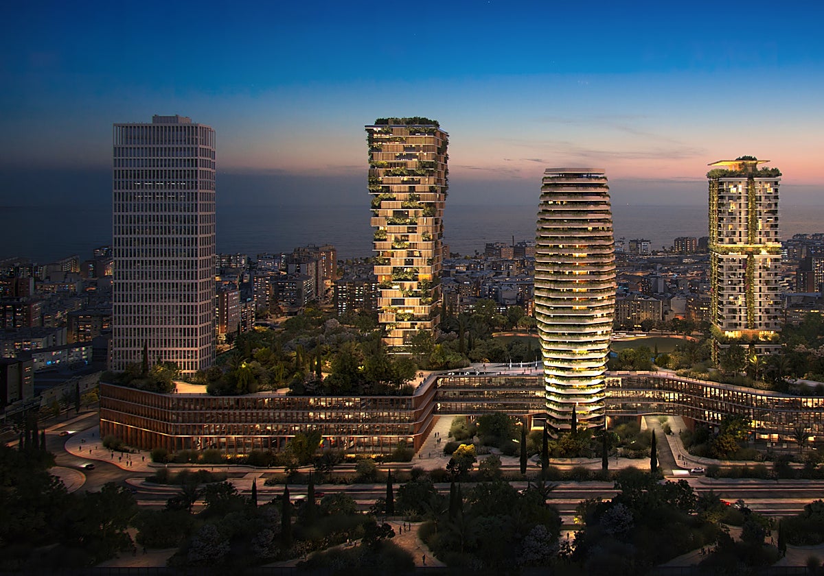 La torre más alta de Repsol podría albergar 400 VPO de alquiler asequible para Málaga